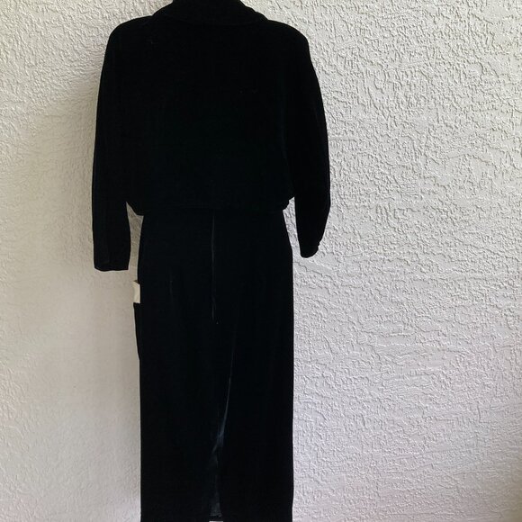 Saks Fifth Ave Velvet Dress & Jacket Vintage Size 8 Occasion Party  Gown 60s - Picture 8 of 14